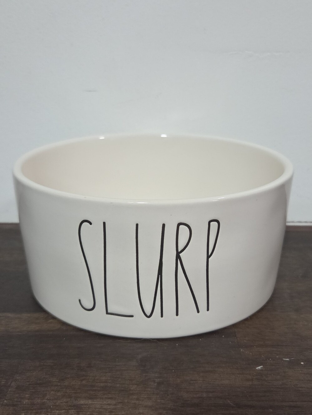 Rae Dunn 'SLURP' 6" Pet Bowl